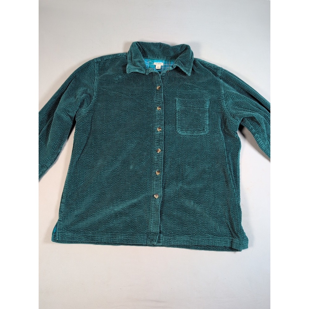 LL Bean Women's Vintage Corduroy Button Down Size L